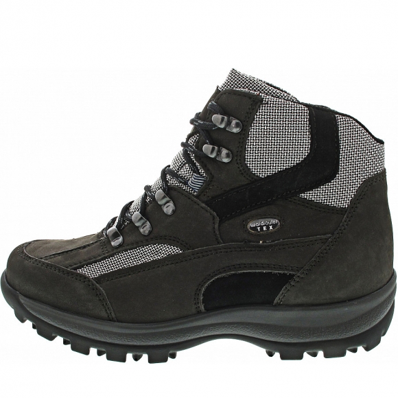 Waldläufer Holly Schnürstiefel in carbon schwarz silb