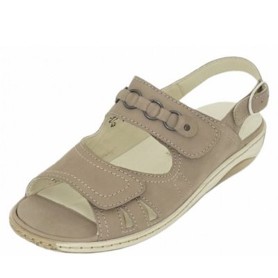 Waldläufer Gerda Sandale in Denver beige