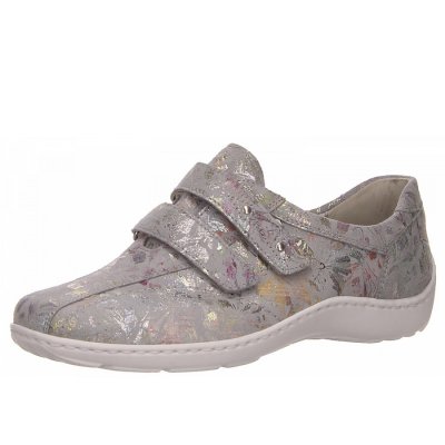 Waldläufer henni Slipper in grau kombi Waldläufer henni Slipper in grau kombi
