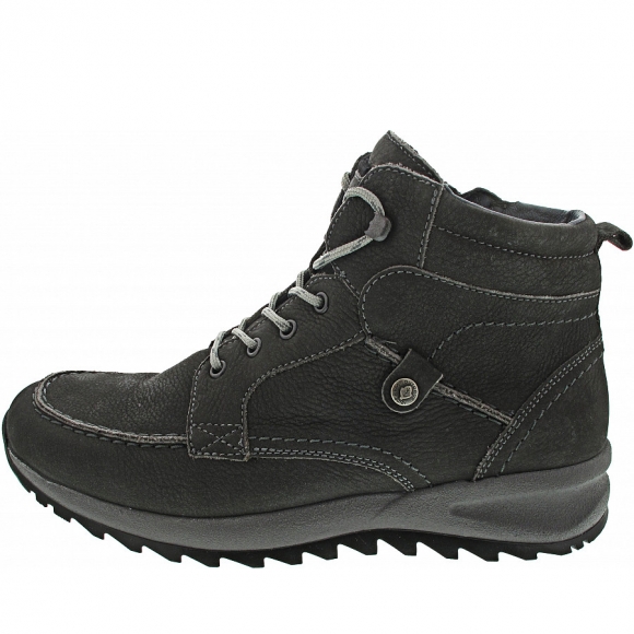 Waldläufer Helle Schnürstiefel in carbon LS:swz-grau