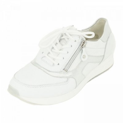 Waldläufer Sneaker in WEISS SILBER