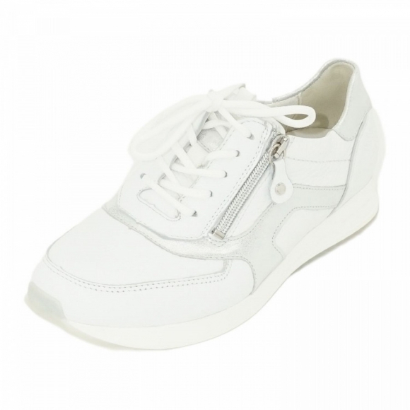 Waldläufer Sneaker in WEISS SILBER