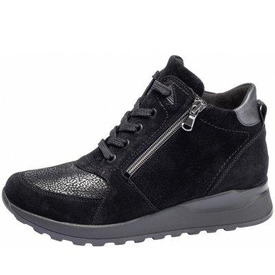 Waldläufer Hirokko S.2 Schnürstiefelette in schwarz bronx