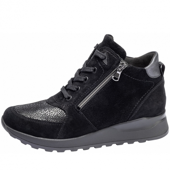Waldläufer Hirokko S.2 Schnürstiefelette in schwarz bronx
