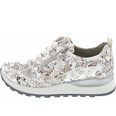 Waldläufer Hiroko sportlicher Schnürer in beige stein