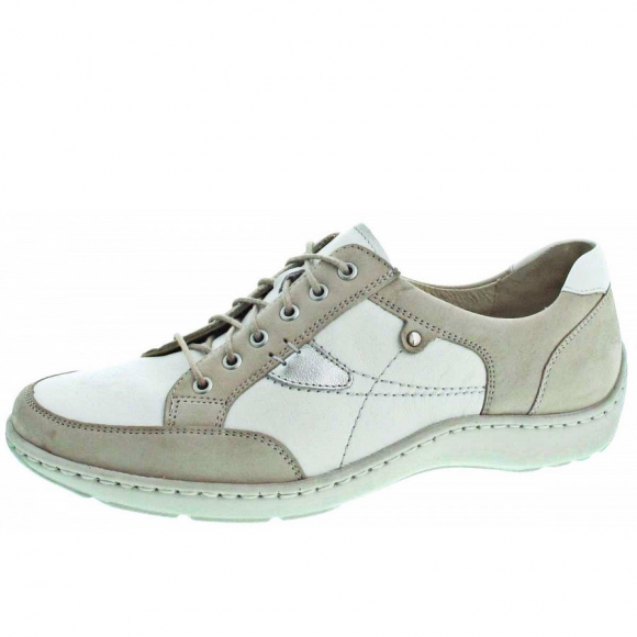Waldläufer Henni Halbschuhe in creme-weiss-silber