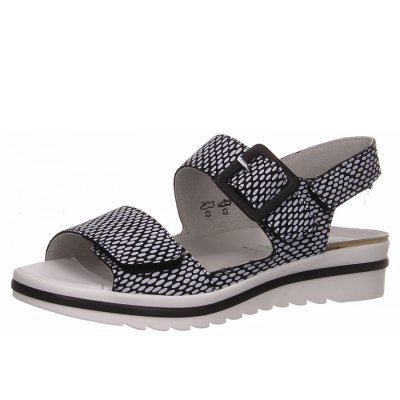 Waldläufer hakura Sandalette in schwarz kombi.