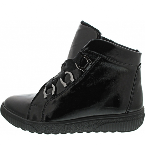 Waldläufer H-Steffi Schnürstiefel in schwarz