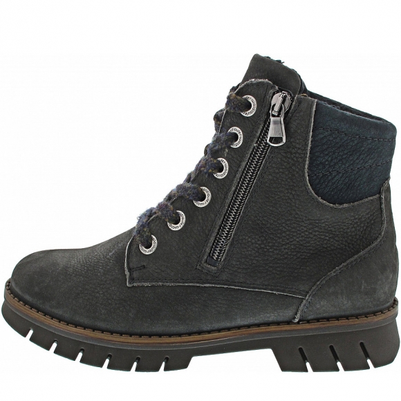 Waldläufer H-Xara Schnürstiefel in carbon notte