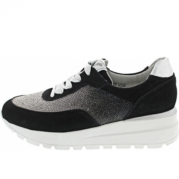 Waldläufer H-Feli Sneaker in schwarz silber