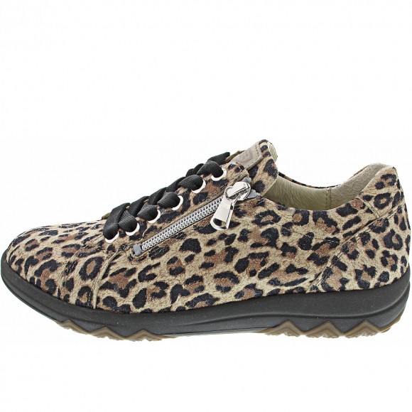 Waldläufer H-Teresa sportlicher Schnürer in Leofiore Eclis beige ligh