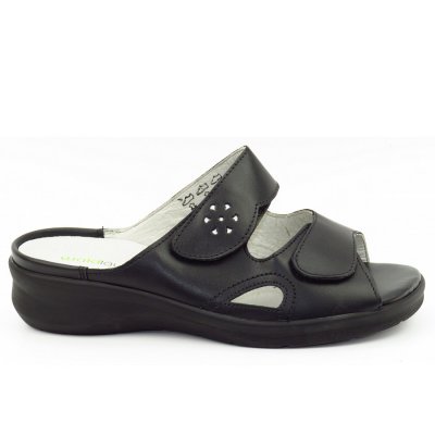 Waldläufer Merle Pantolette in SCHWARZ SCHW. SILBER