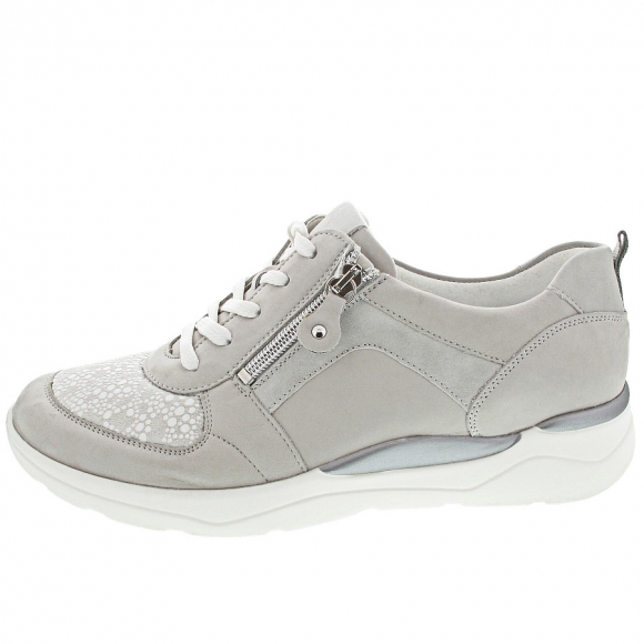Waldläufer H-Gabriele sportlicher Schnürer in cement lightgrey