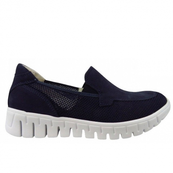 Waldläufer H-Birdy SCORPIO DENVER Slipper in MARINE BLUE