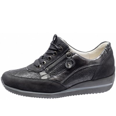 Waldläufer Himona 3.0 Halbschuh in schwarz snake