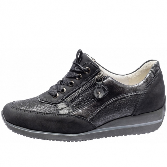 Waldläufer Himona 3.0 Halbschuh in schwarz snake