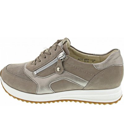 Waldläufer H-Vicky sportlicher Schnürer in beige stein
