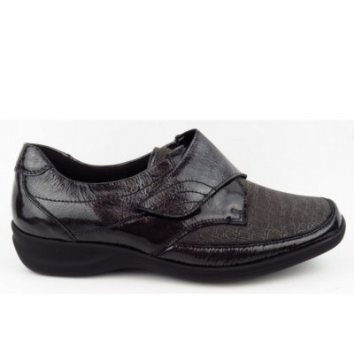 Waldläufer Milu TAIPEI NALA-STRETCH Klettschuh in CARBON