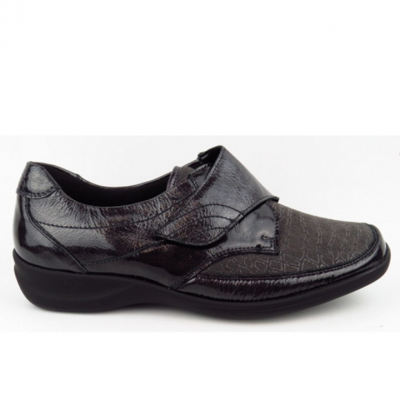 Waldläufer Milu TAIPEI NALA-STRETCH Klettschuh in CARBON