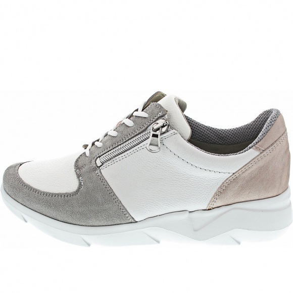 Waldläufer K-Funky Schnürer in grey weiss apricot