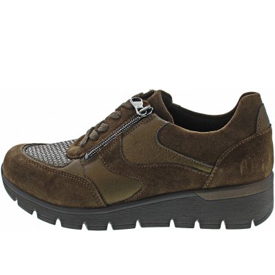 Waldläufer K-Ramona sportlicher Schnürer in wood nuba khaki