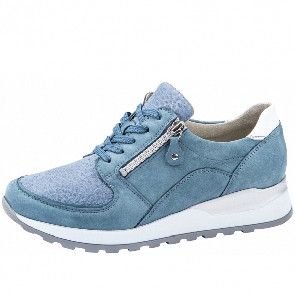 Waldläufer Hirokko 20 "Weite H" Schnürer in denim weiss