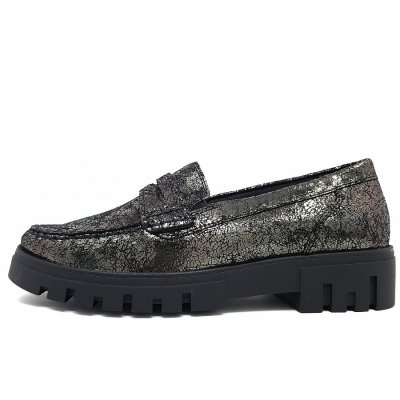 Waldläufer H-Serena Slipper in 011 Shine Anthrazit