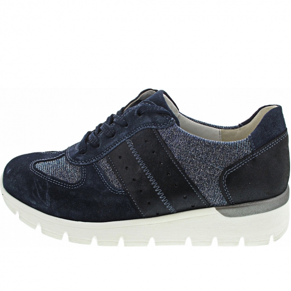 Waldläufer K-Ramona sportlicher Schnürer in jeans notte