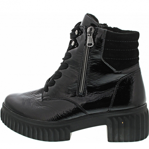 Waldläufer H-Nala Schnürstiefelette in schwarz
