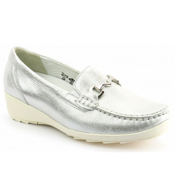 Waldläufer Hanin Bufa silber Slipper in silber