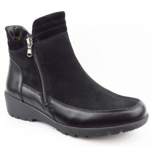 Waldläufer Kamela Stiefelette in SCHWARZ
