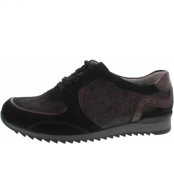 Waldläufer Hurly Schnürschuhe in schwarz brunello