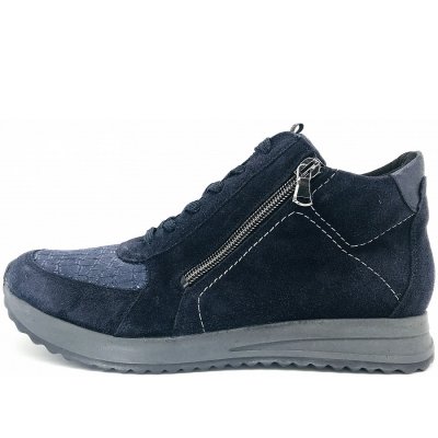 Waldläufer nala-stretch bronx Schnürschuhe in blau dunkel