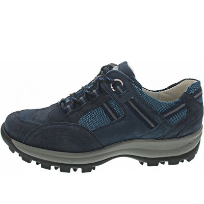 Waldläufer Holly sportlicher Schnürer in marine jeans notte