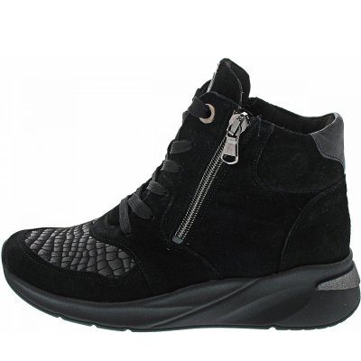 Waldläufer H-Dilara Schnürstiefel in schwarz