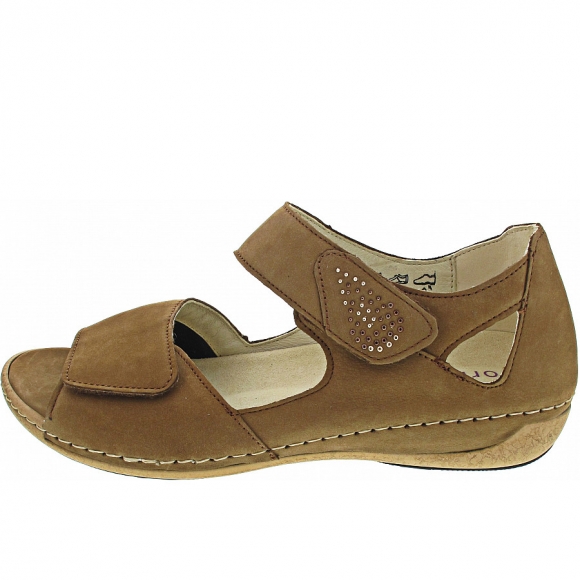Waldläufer Heliett Sandale in camel cognac