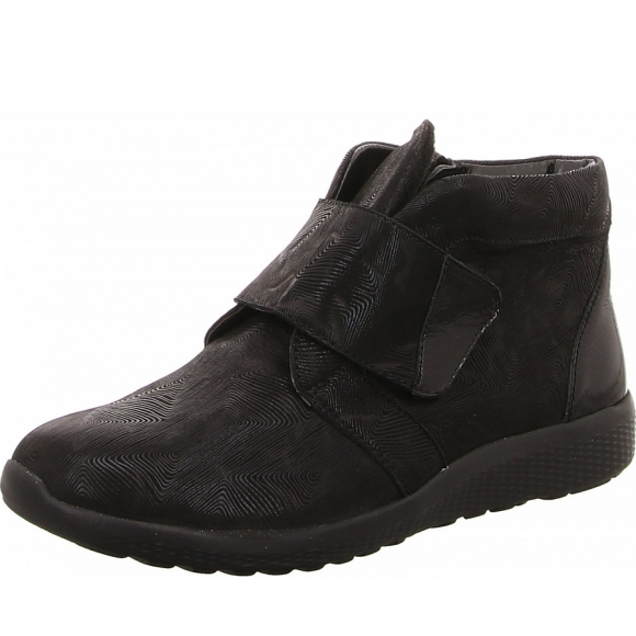 Waldläufer Stiefelette in schwarz