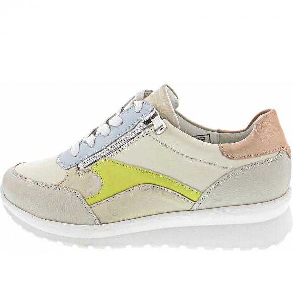 Waldläufer K-Sunny Sneaker low in perl lightgold lime