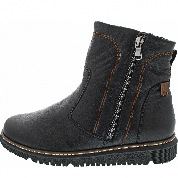 Waldläufer K-Gesa Stiefelette in schwarz tabak