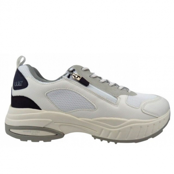 Waldläufer Run H+K Pero Sneaker low in WEISS GREY DARKBLUE