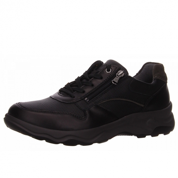 Waldläufer h-max Schnürschuhe in schwarz