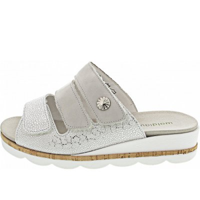 Waldläufer K-Nelly Pantolette in weiss cement