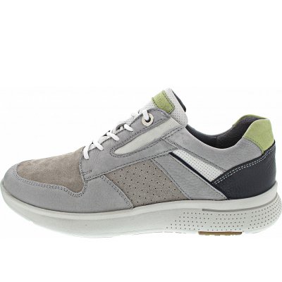 Waldläufer Heiko sportlicher Schnürer in stein grey weiss