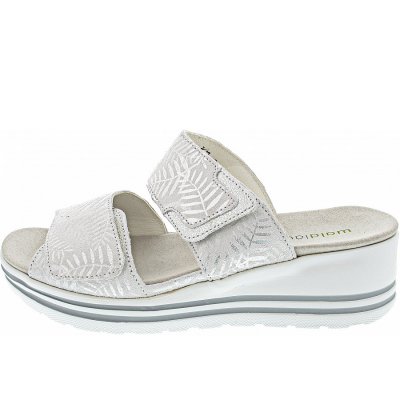 Waldläufer H-Michelle Pantolette in weiss silber