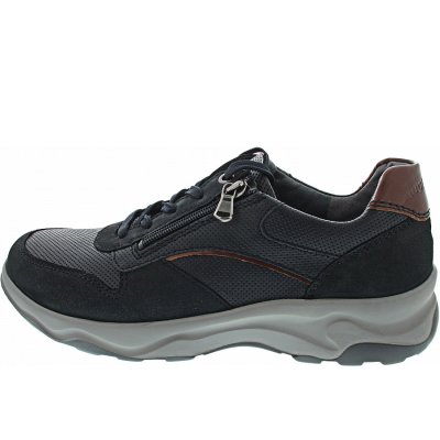 Waldläufer H-Max sportlicher Schnürer in notte notte cognac