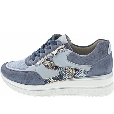 Waldläufer K-Luana sportlicher Schnürer in jeans sky blau