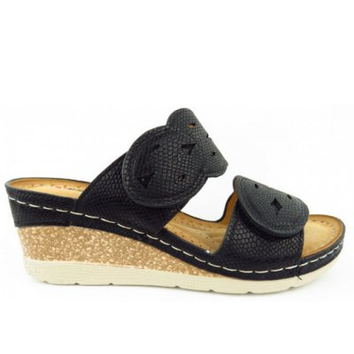 Westland SAVOIE 04 Snake Pantolette in SCHWARZ Westland SAVOIE 04 Snake Pantolette in SCHWARZ