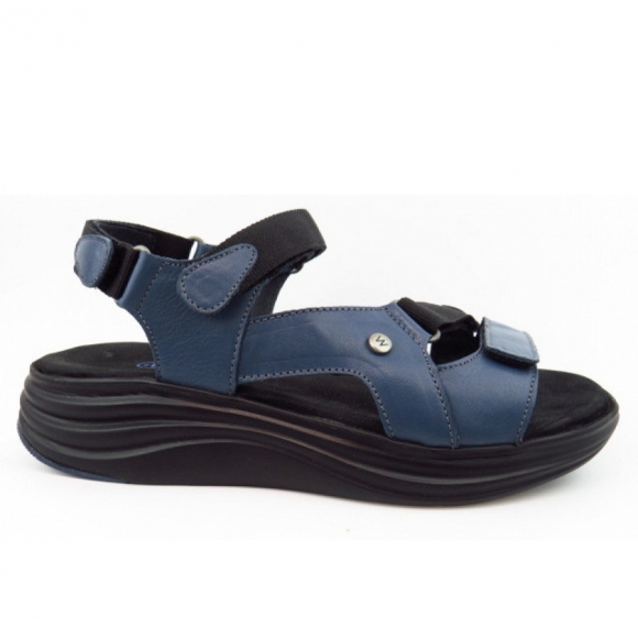 Wolky Cirro Savana Lth jeans Sandale in jeans