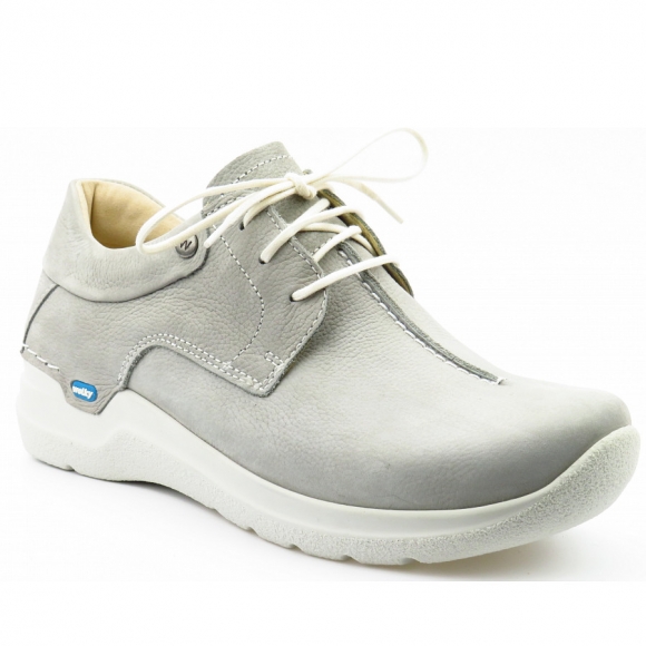 Wolky Wasco Nubuk Schnürer in light grey