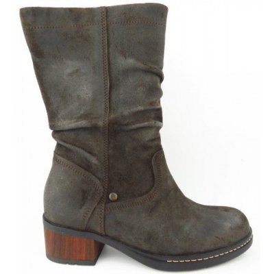 Wolky Edmonton Brushed Stiefel in Dark-brown